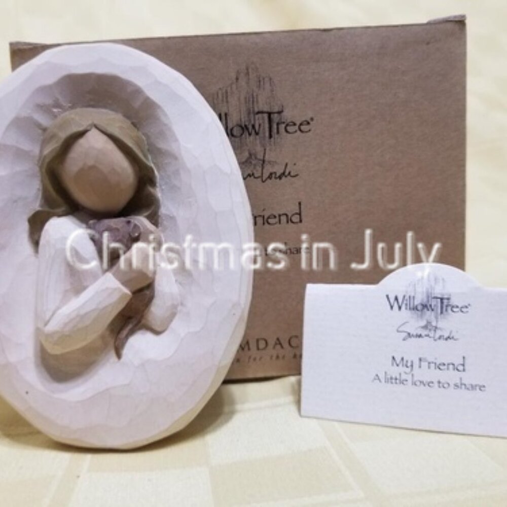 Willow Tree Susan Lordi My Friend Plaque Puppy Dog #26515 with box